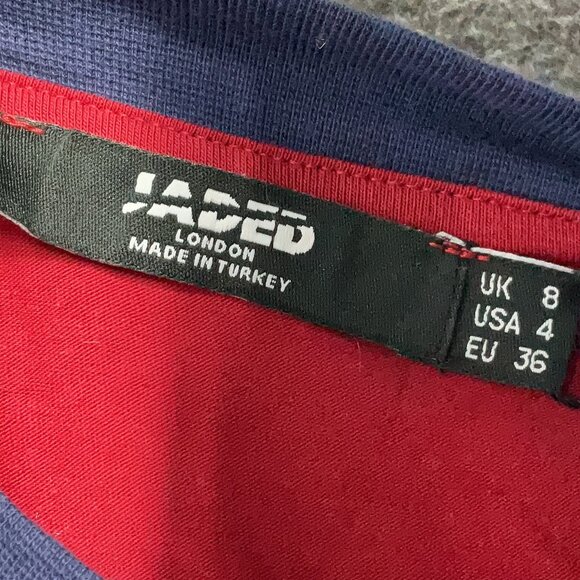 Jaded London 90's 'Angel' Slogan cropped rhinestone Tee NEW WITH TAGS - Picture 7 of 9